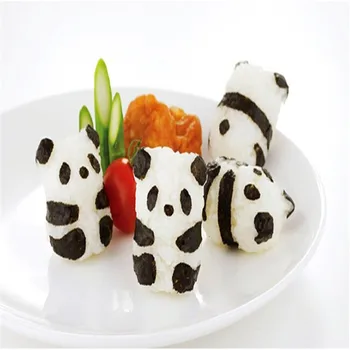Suši Veidotāju Super Cute Mazā Panda Formas Rīsu Bumbu Pelējuma DIY Suši Veidnes, Virtuve, ēdienu Gatavošanas Rīki Moldes De Suši