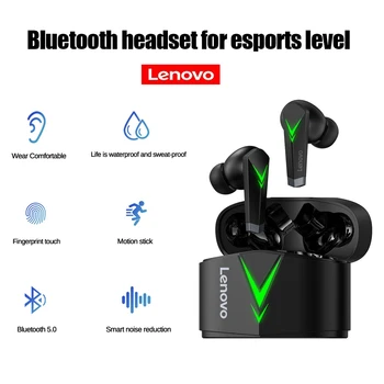 Sākotnējā LP6 Lenovo Austiņas Video Spēli Bezvadu Bluetooth TWS austiņas Bez Kavēšanās Klausīšanās ar mikrofonu austiņas spēlētājs