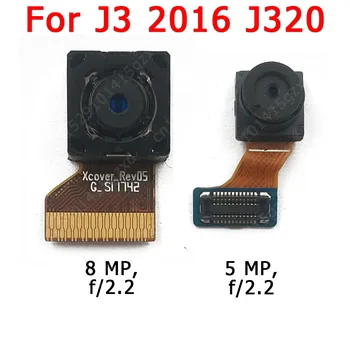 Sākotnējā Priekšā, Aizmugurē Aizmugurējo Kameru Samsung Galaxy J3 2016 J320 Galvenais Saskaras Frontālās Kameras Modulis Flex Nomaiņa Rezerves Daļas