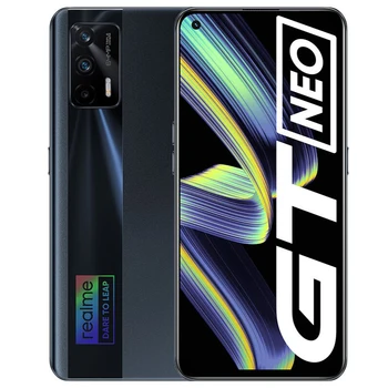 Sākotnējā realme GT Neo 5G Mobilo Telefonu 6.43 collu 120Hz Super AMOLED Dimensity 1200 Octa Core 50W Ātrās Uzlādes 64MP NFC Viedtālrunis