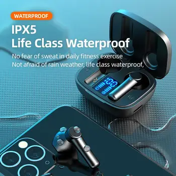 Tws Taisnība Bezvadu Bluetooth Austiņas 9D Stereo Trokšņa Samazināšanas Ipx5 Ūdensizturīgs Mūzikas Austiņas Touch Kontroli-auss Earbuds