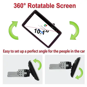 Universālā 1 Din Auto Multimedia Player 10.1 collu Touch Screen Autoradio Stereo, GPS, WiFi, Auto Radio Android Video