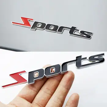 Universālā Modes 3D Auto Sporta Metāla Emblēma, Logo, Kravas Auto Dekori Modelis Nozīmīti, Uzlīmi, Bagāžnieka Fender Decal Piederumi Auto atskaņotāju adatām