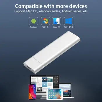 USB 3.1 Tipa M. C 2 NVMe SSD Būra 10Gbps M-Taustiņu, PCI-E Cietvielu Diska Gadījumā SSD Gadījumā, ja, Izmantojot USB Kabeli, Maisiņš Jaunas