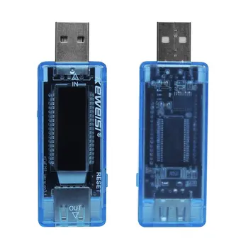 USB Strāvas Spriegums Jaudas Testeri Voltu Strāvas Spriegumu Atklāt Lādētāja Jauda Testeri Metru Mobilo Jauda Detektors Akumulatora Tests