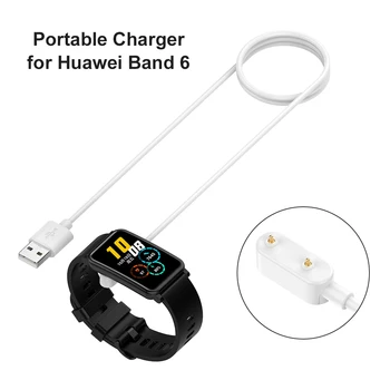 USB Uzlādes Kabelis Vadu Stieples Portatīvo par Huawei Band 6/Watch Fit Godu Band 6/Watch ES Lādētājs Doks Šūpuļa