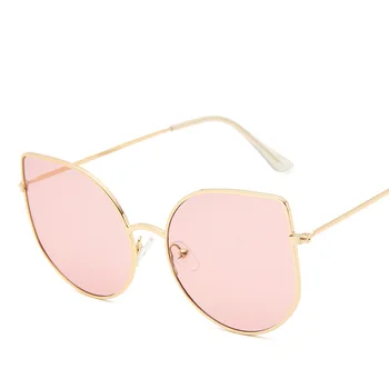 Vintage Modes Saulesbrilles, Acu Retro Kaķis, Saulesbrilles, Briļļu Sieviešu Trīsstūrveida Saules Brilles Oculos De Sol UV400 Rozā Toņos Luksusa