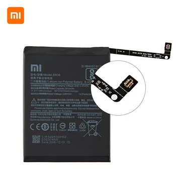Xiao mi Oriģinālā BN36 3010mAh Akumulatoru Xiaomi Mi 6X Mi6X Mi A2 MiA2 BN36 Augstas Kvalitātes Tālruņa Baterijas Nomaiņa