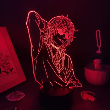 Yarichin Kuce Kluba Anime Attēls Jurijs Ayato USB RGB Led Nakts Apgaismojums, Krāsains Dzimšanas dienas Dāvanas Manga Guļamistaba Galda Dekori Lampas, 3D