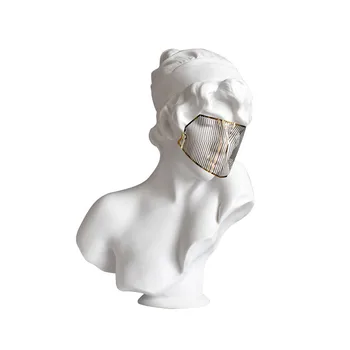 Ziemeļvalstu Metāla Maska Meitene Mākslas Skulptūru Rotas, Figūriņas Venus Dievietes Statuja Sveķu Amatnieku Radošo Luksusa Mājas Rotājumi