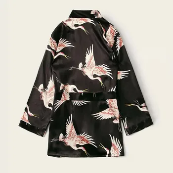 Zīda Kimono Drēbes Peldmētelis Sievietēm Satīna Drēbes, Zīda Halāti Nakts Seksīgas Drēbes, Longue Nakts Augt Līgavas Vasarā Plus Izmērs S-4XL