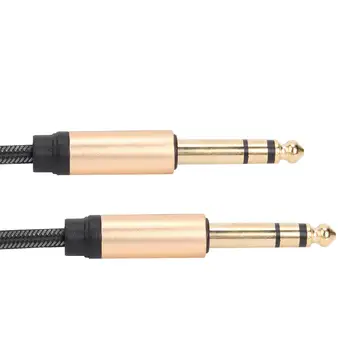Ģitāra Instrumentu Kabelis 6.5 mm Vīrietis Ligzdu uz Male Audio Cable Skābekļa-Brīva Vara Vadu Core Augstas Kvalitātes Zelta Pārklājumu Stiepļu