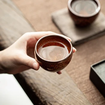 Ķīniešu Stilā Jianzhan Teacup Tējas Set Master Cup Vienu Produktu Teacup Eļļas Piliens Mazo Teacup